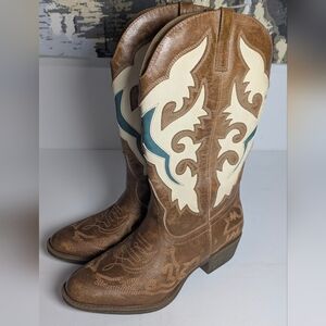 Matisse By CoconuNew Women's Stampede Western Cowboy Boot Snip Size 11 Tan Brown